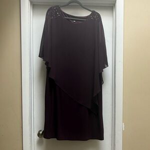 SL FASHIONS Beaded Popover Dress